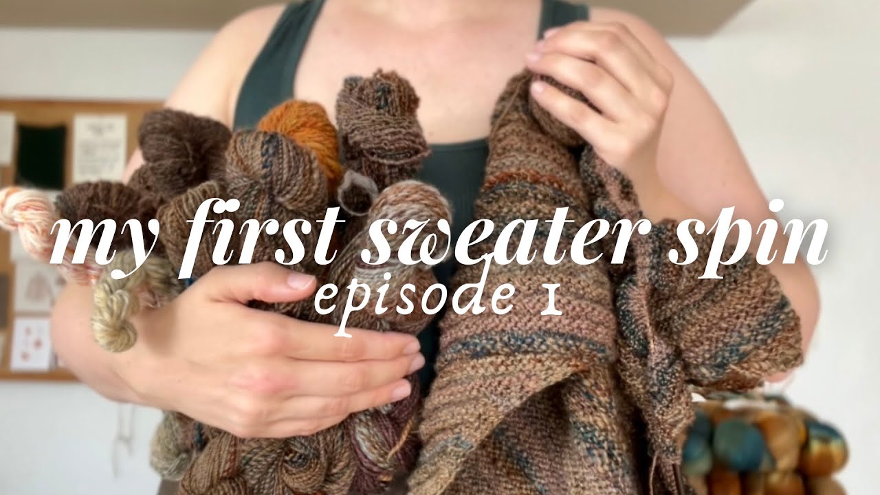 planning my first handspun sweater &bull; spin with me, episode I