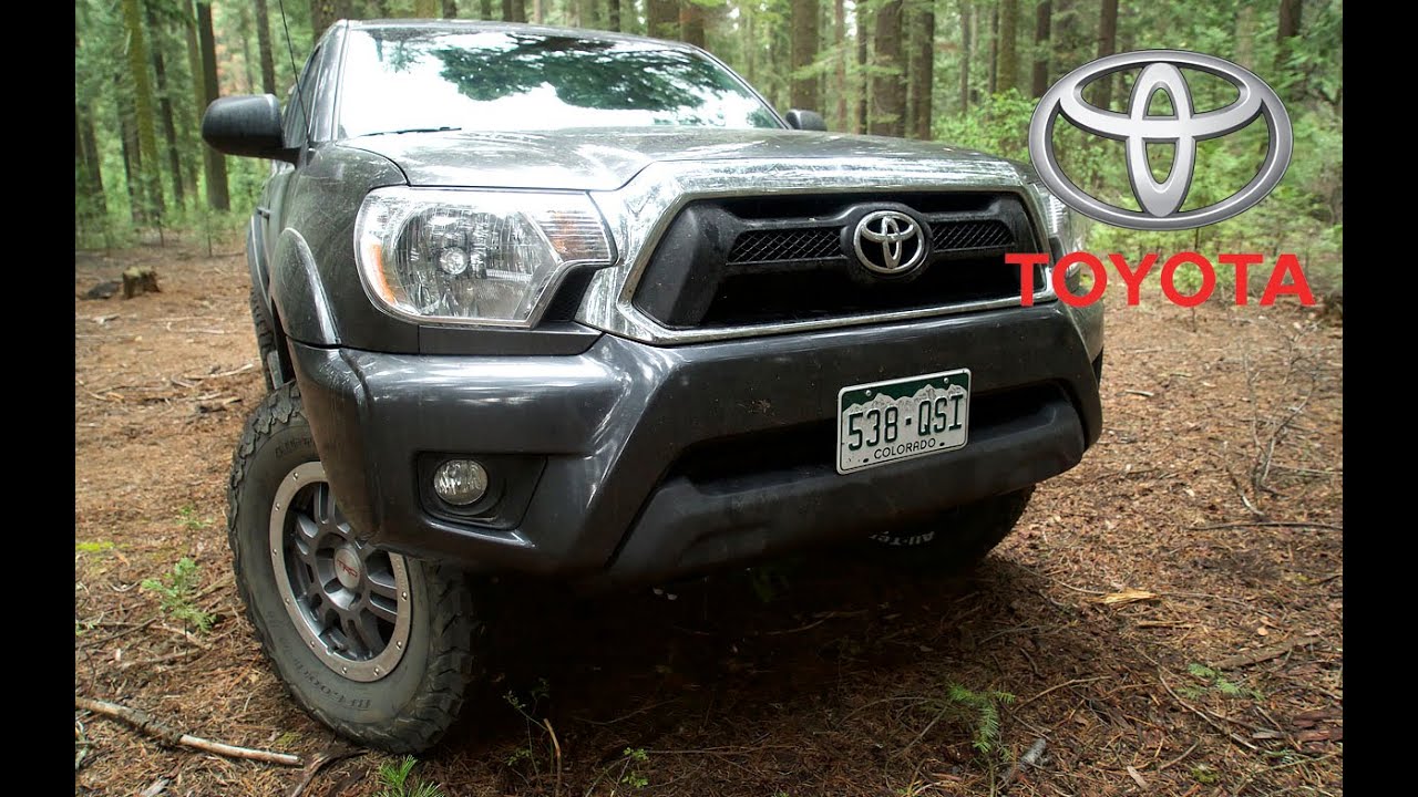 Toyota Tacoma aftermarket. 33-inch tires, off road