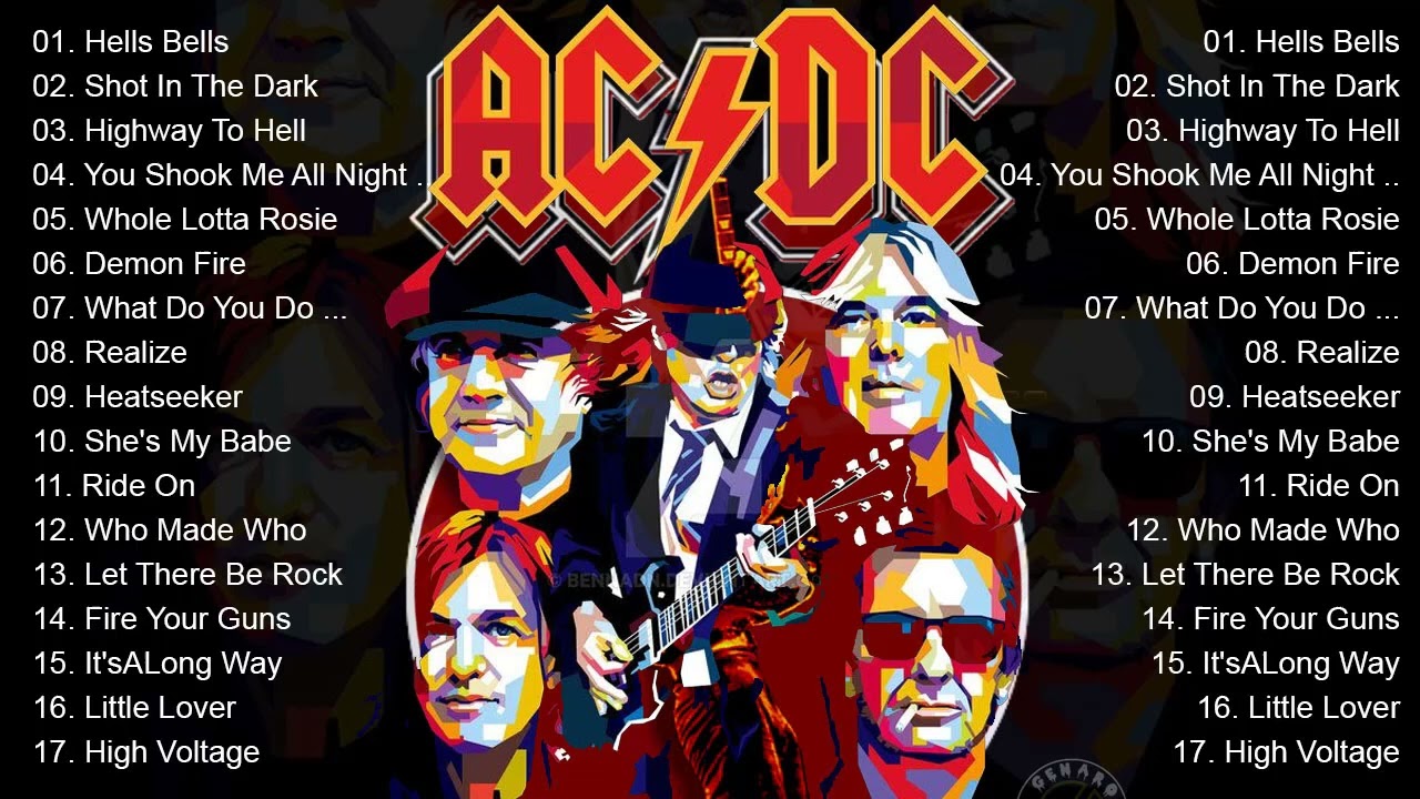 A.C.D.C Greatest Hits Full Album 2022 - Top 20 Best Songs Of A.C.D.C
