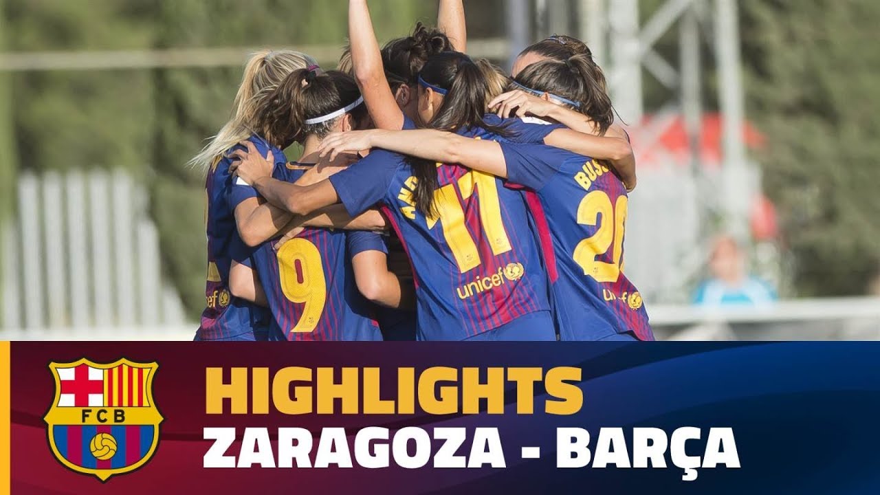[HIGHLIGHTS] FUTBOL FEM (Liga): Zaragoza CFF - FC Barcelona (0-9)