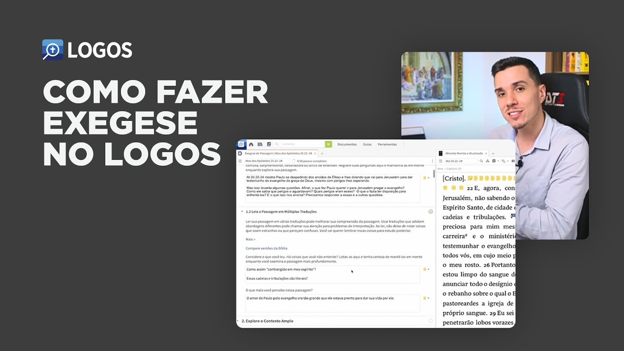 COMO FAZER UMA EXEGESE COMPLETA - PARTE 1 | SOFTWARE BÍBLICO LOGOS
