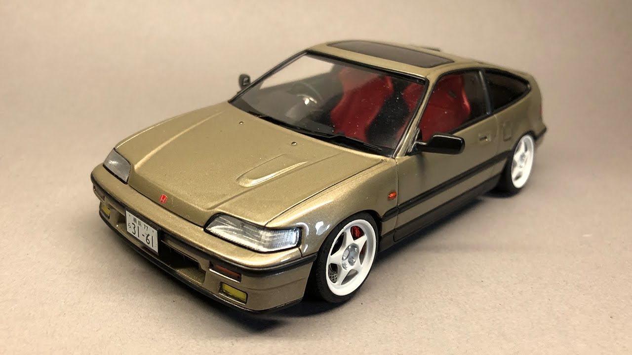 Honda CR-X Cyber Sports 1/24 Fujimi Full Build Step by Step