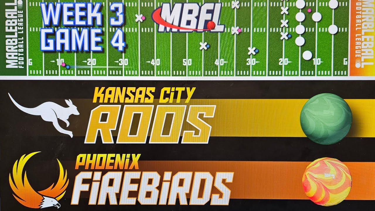 FIREBIRDS vs ROOS Wk3 Gm4 #MBFL #marbleballfootballleague #marbles #gaming  #football 