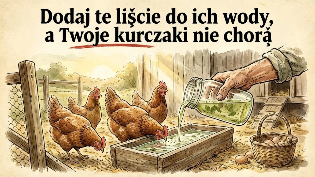 Zmiażdż te liście WRZUĆ JE do WODY i zapomnij o drogich antybiotykach dla swoich kur