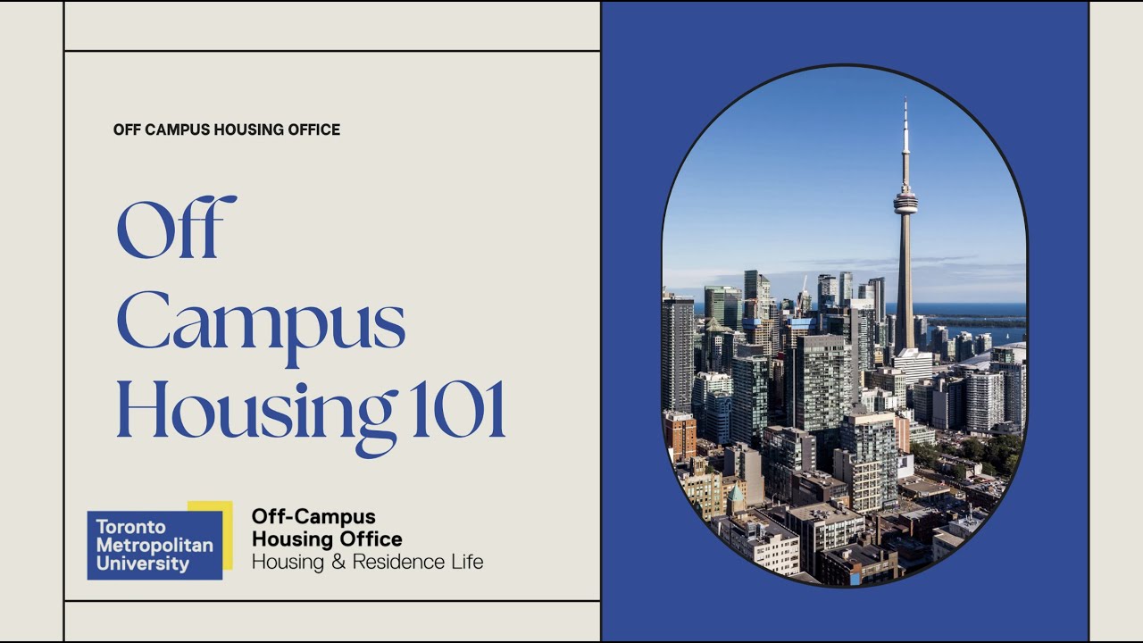 Toronto Metropolitan University - Off Campus Housing 101 recording