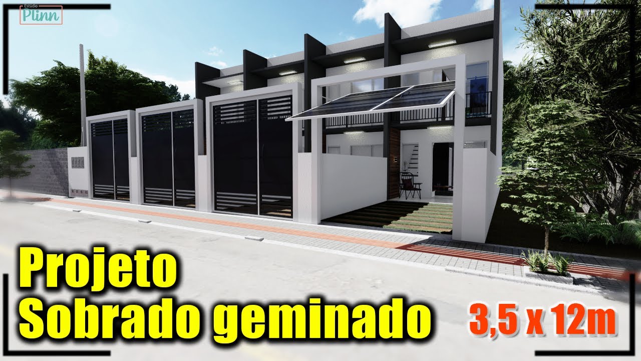 Casa pequena  | Sobrado geminado com 2 dormitórios | Terreno pequeno.
