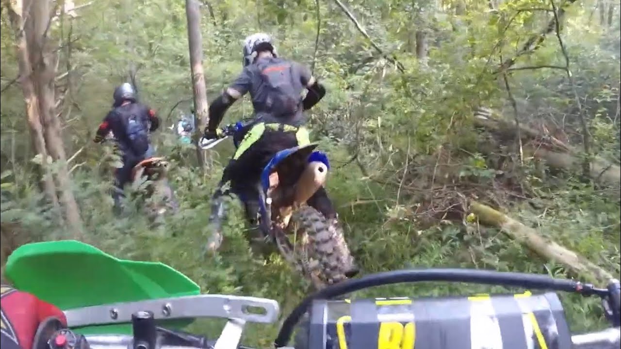 WHAT THE HECK!? KLX-230R IS A BEAST!  Overgrown single-track trail - Catlett, VA