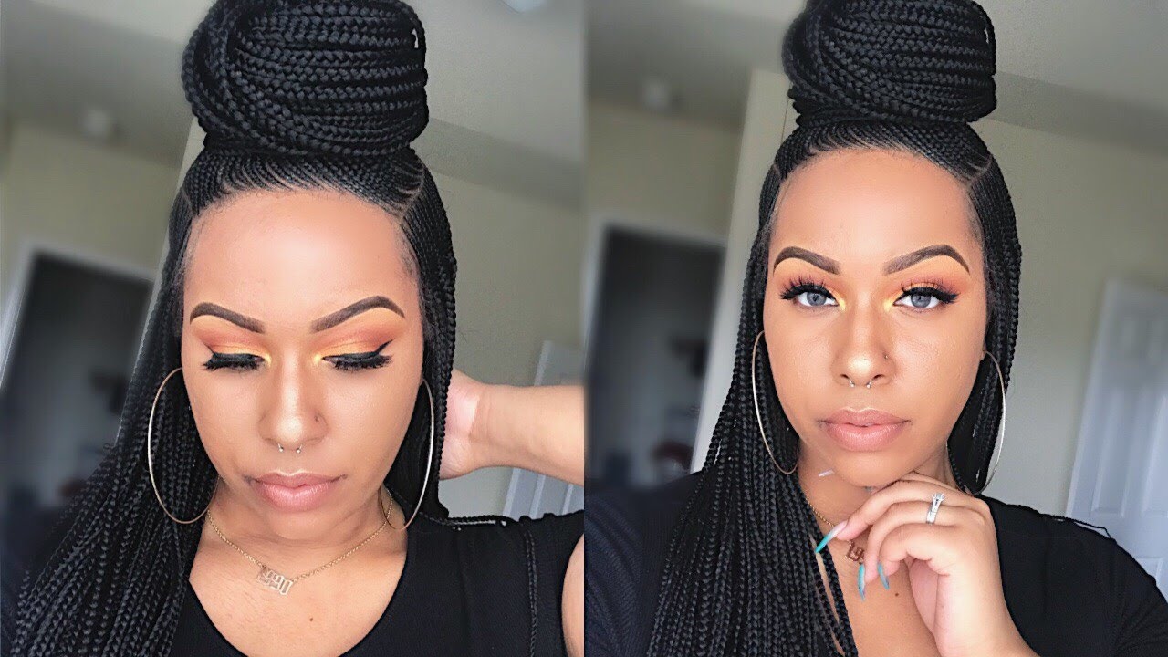 Half-High Ponytail Braided Wig | Instant Arewa Hair | TheHeartsandcake90