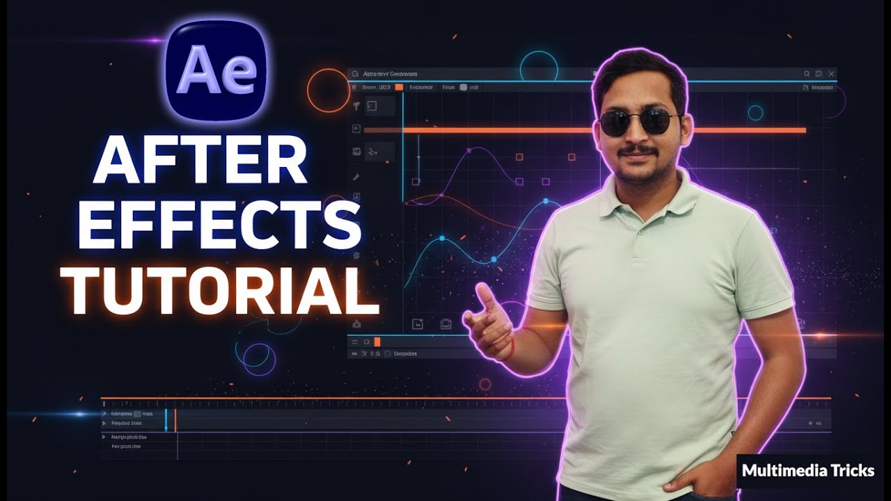 After Effects Class 5 | Text Tool & Text Animation Using Effects and Keyframes | Multimedia Tricks