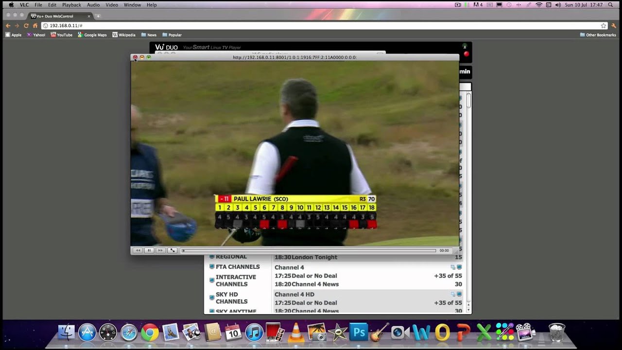 Streaming from the VU+ Duo