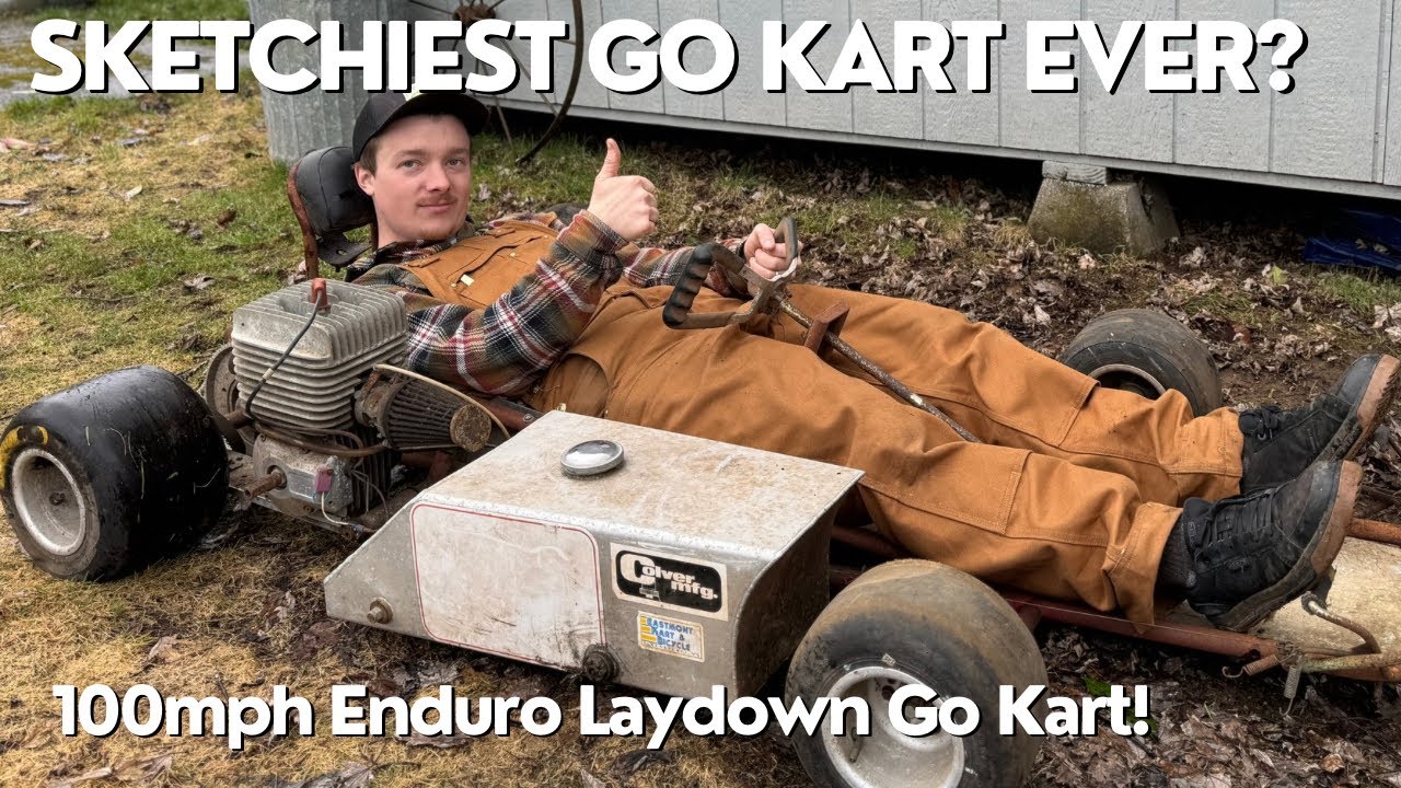 Abandoned Laydown Kart from the 70’s: Will it scoot?!