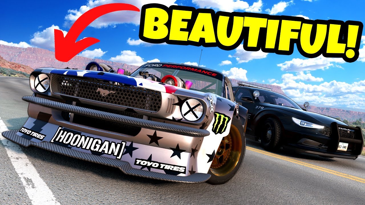 INSANE Police Chase Against HOONICORN V2 in BeamNG Drive Mods!