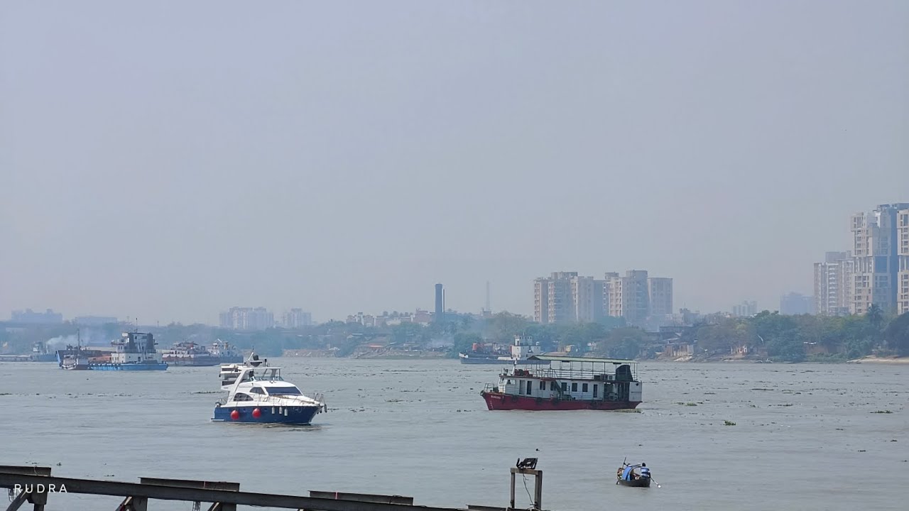 গঙ্গায় আজকের বানের ভিডিও | High tide near Kolkata / Howrah #hightide #ganga #river #kolkata #howrah