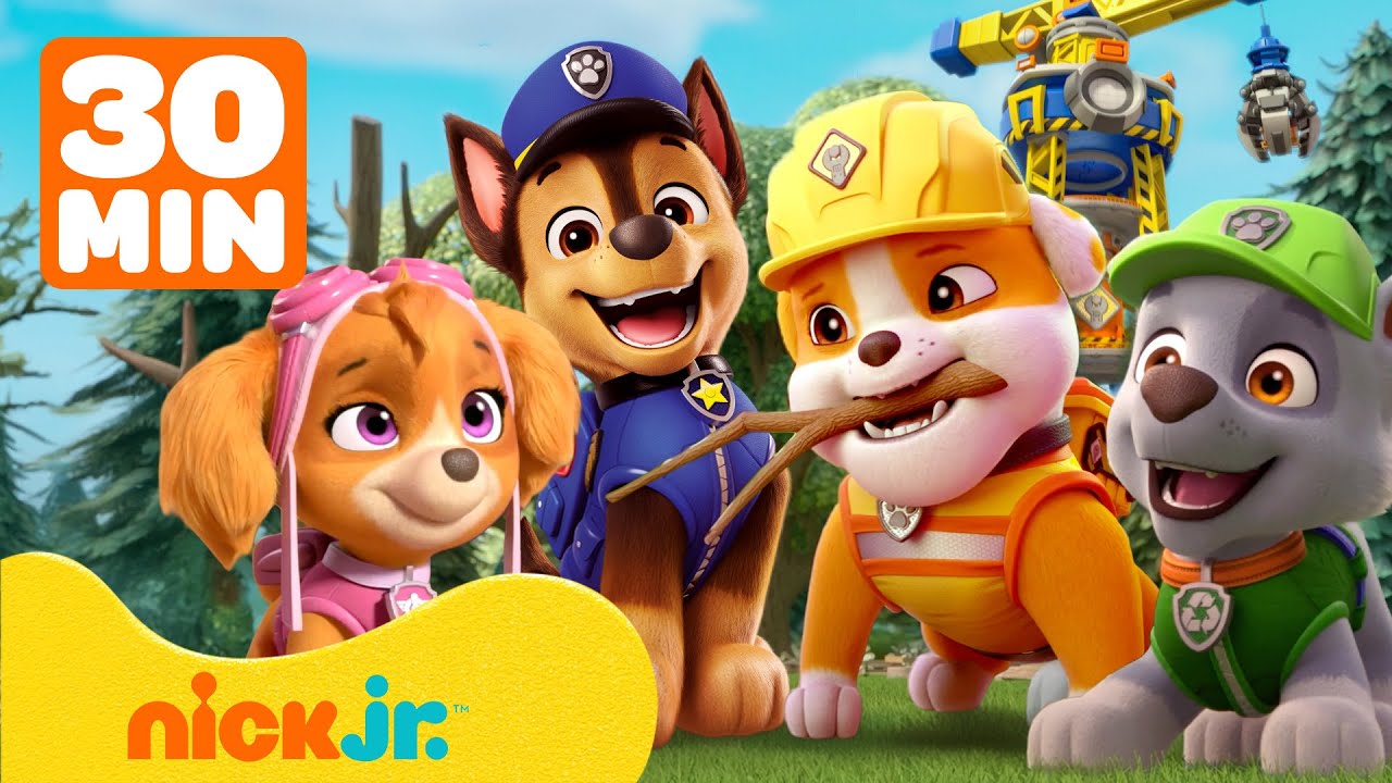 Rubble & Crew | ¡Las mejores misiones de Rubble y la Patrulla Canina! 🐾 30 min | Nick Jr. en Español