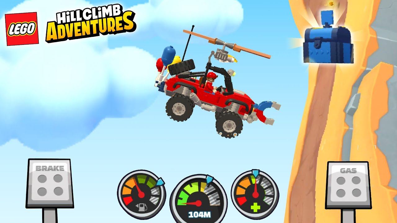 LEGO Hill Climb Adventures - New Gadget COPTER Unlocked GamePlay