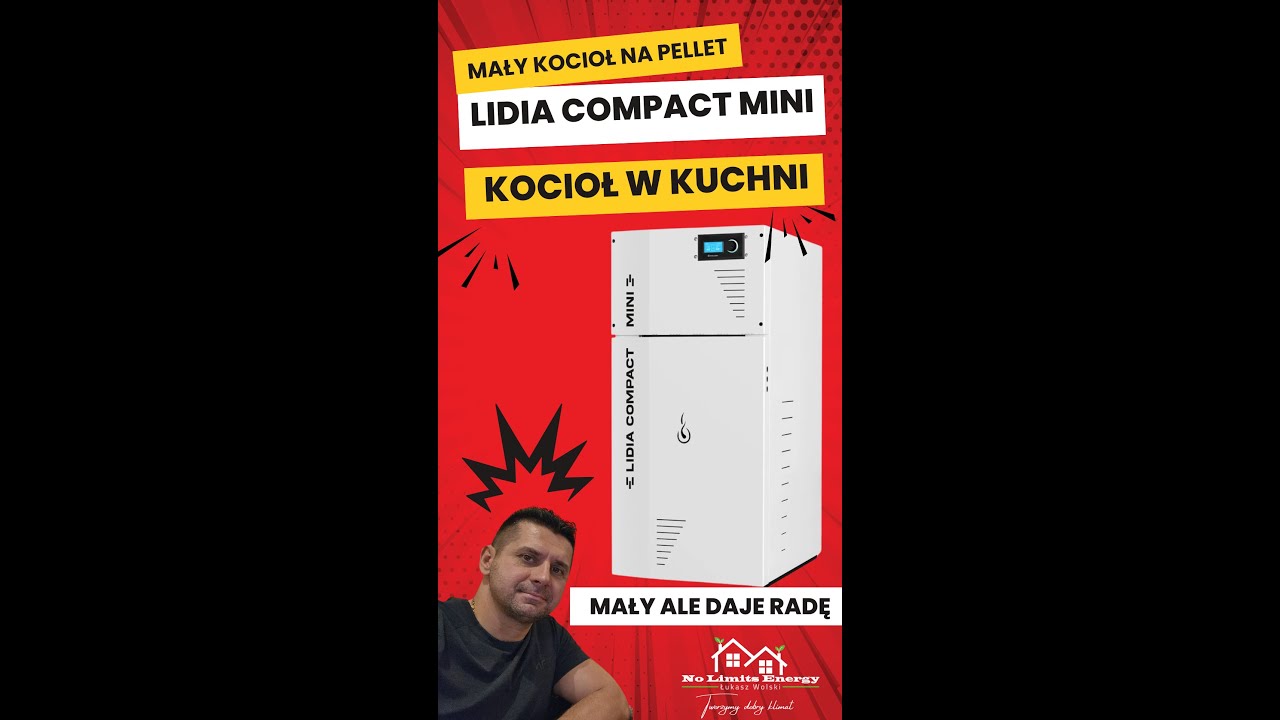 🔥Lidia Compact Mini 10kW 🔥Mały kocioł na pellet w Kuchni idealne dla Małych Dom&oacute;w! #kocioł na pellet