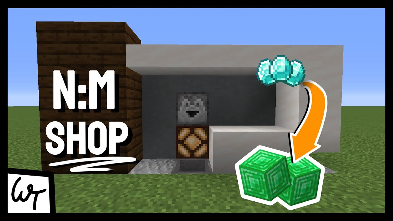 UNIVERSAL Automated Redstone Shop - N:M Ratio - Quick Redstone Tutorial - Minecraft 1.16-1.21