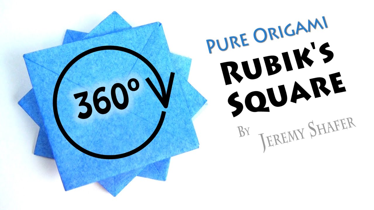 Rubik's Square 📈 Pure Origami 🔄 Turns 360°!