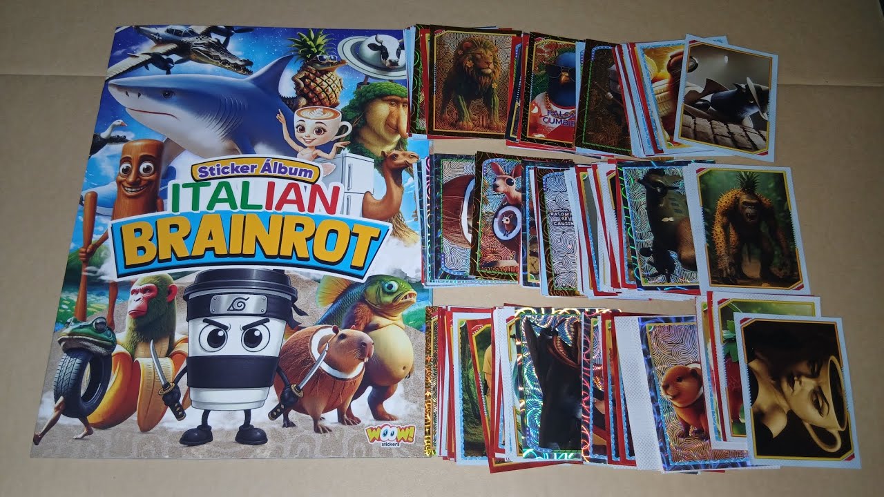TE MUESTRO EL AVANCE Y PEGO FIGURAS DEL ALBUM DE ITALIAN BRAINROT TRALALERO TRALALA 1! WOOW STICKERS