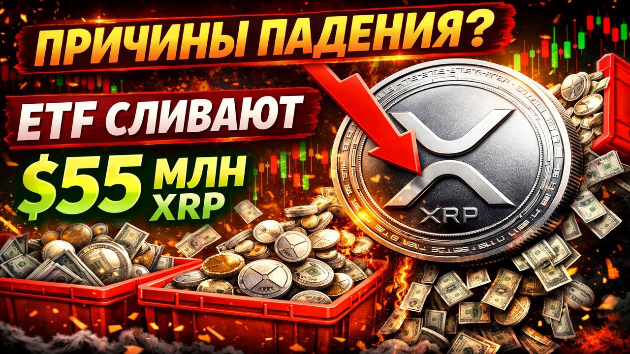 *ВАЖНО* XRP упал ниже $2 🚨 XRP ETF сливают $55 МЛН - массовая ликвидация XRP