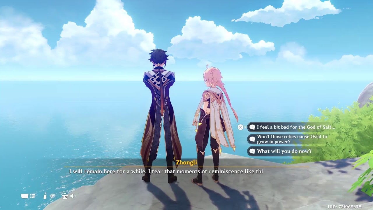 Genshin impact Zhongli story Quest