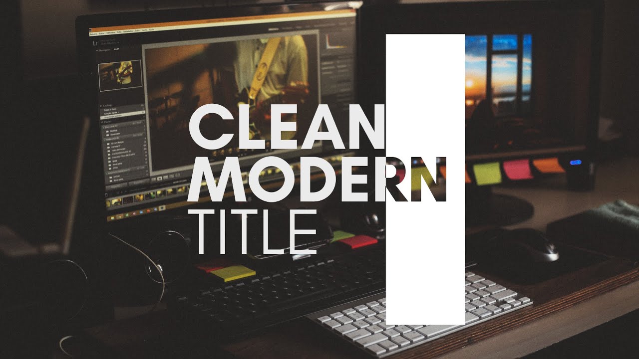 After Effects Tutorial | Clean Modern Title