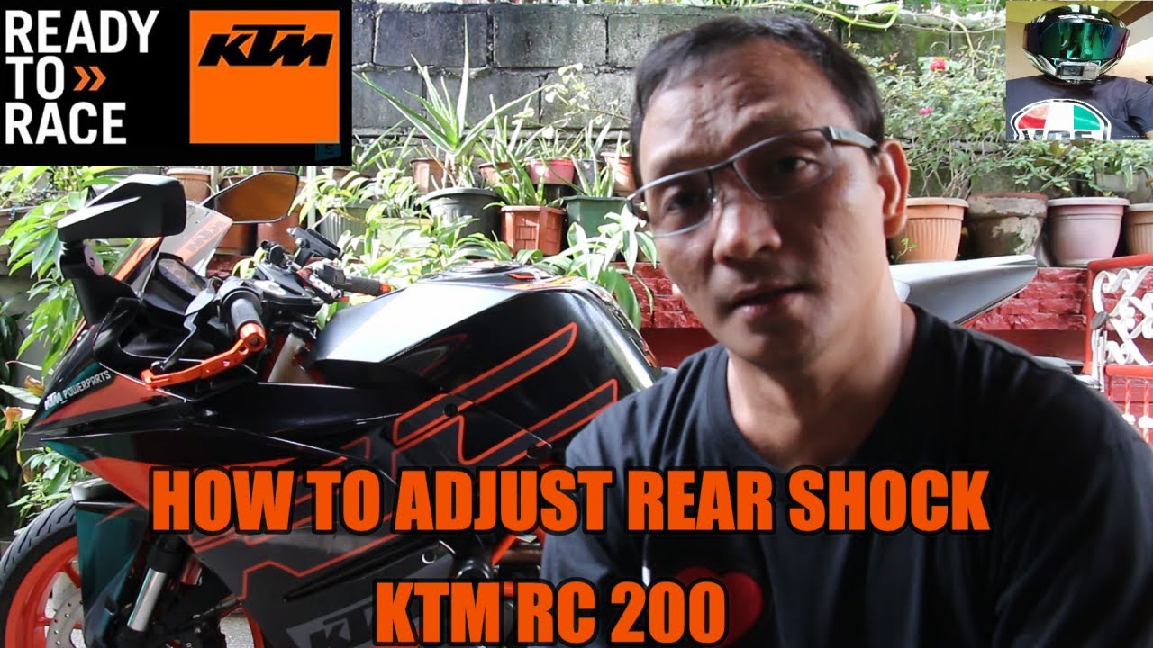 HOW TO ADJUST REAR SUSPENSION OF KTM RC200