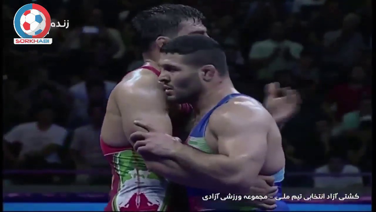 مسابقه کشتی رضا یزدانی و  شعبانی - انتخابی تیم ملی