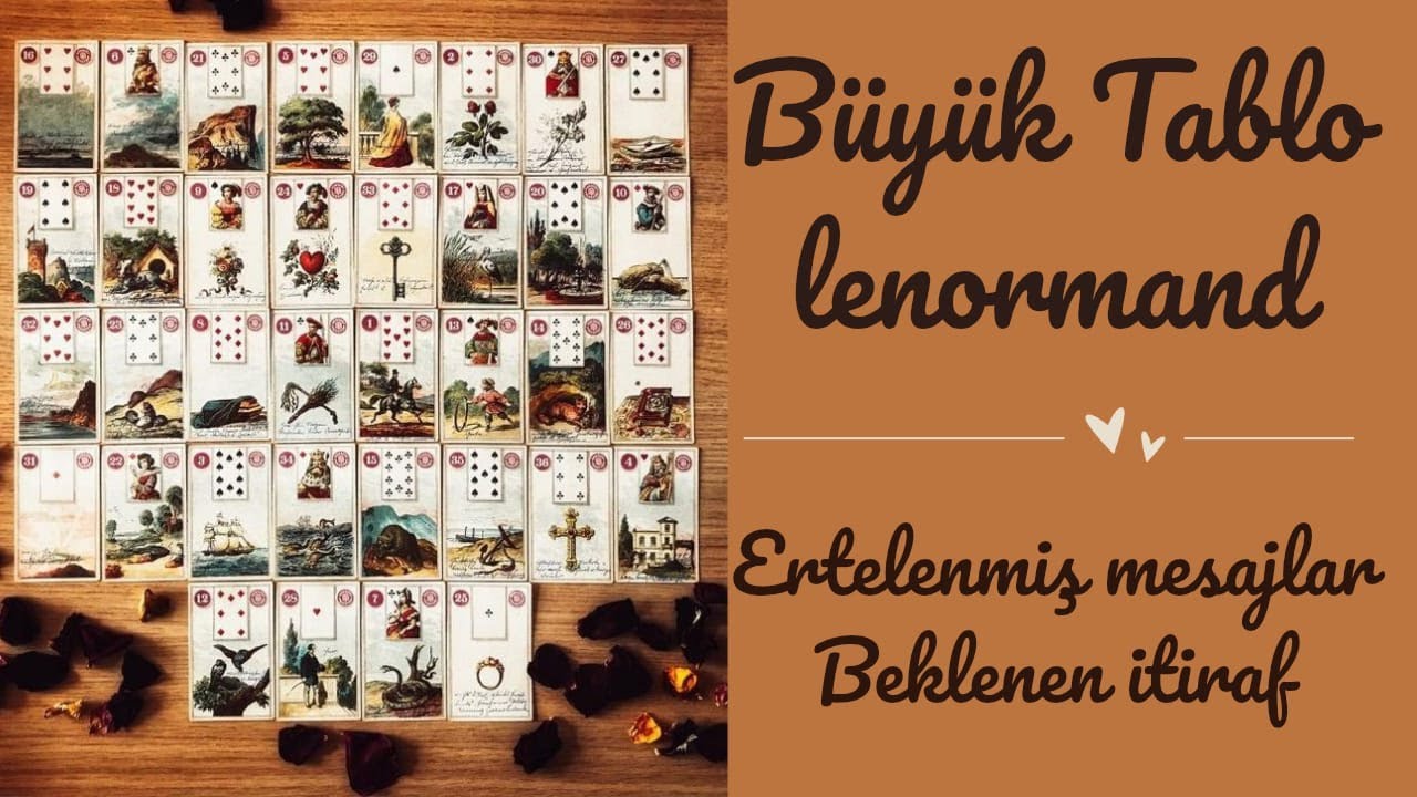 Büyük Tablo Lenormand Açılımı 🥰 Kalbinde Sakladıklarıyla Geliyor..