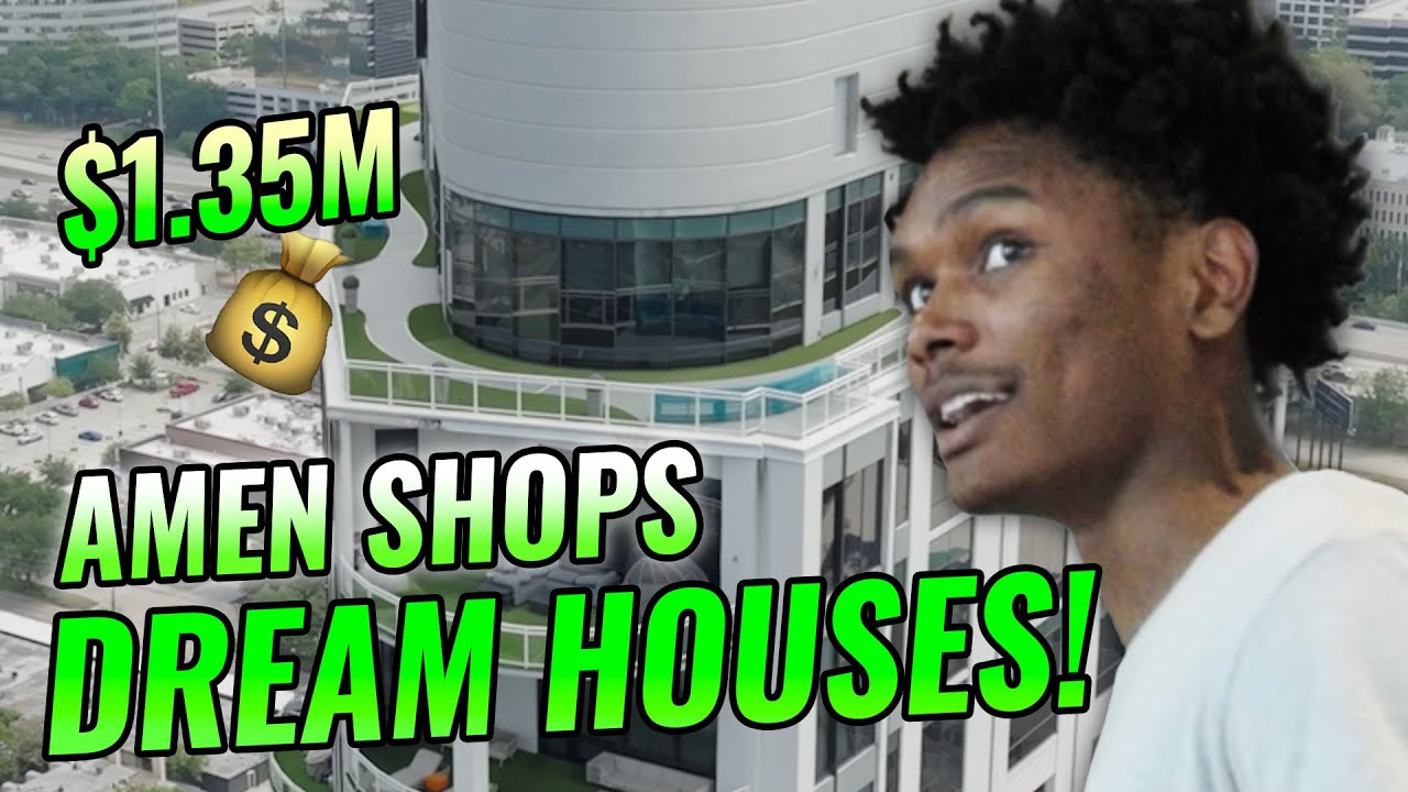“Elevator In The House!” Houston Rockets STAR Amen Thompson Shops For DREAM HOME In Texas 😱