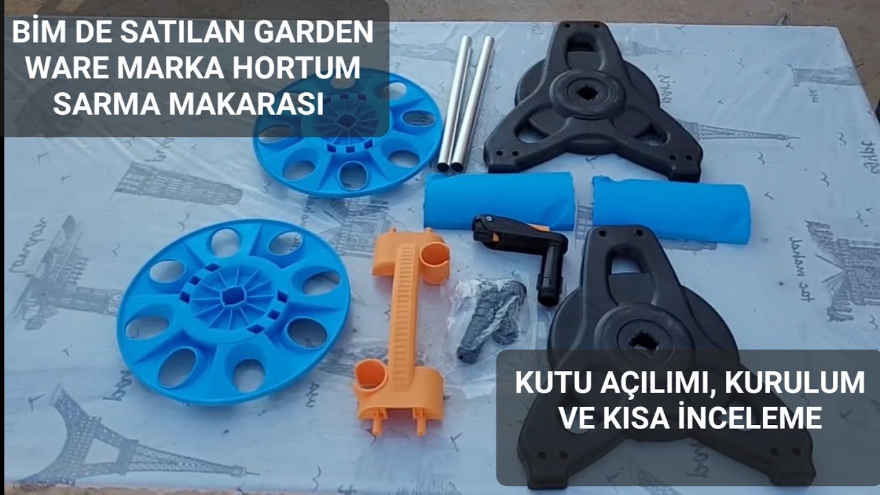 BİM DE SATILAN GARDEN WARE MARKA HORTUM SARMA MAKARASI KUTU AÇILIM, KURULUM VE KISA İNCELEME #reklam