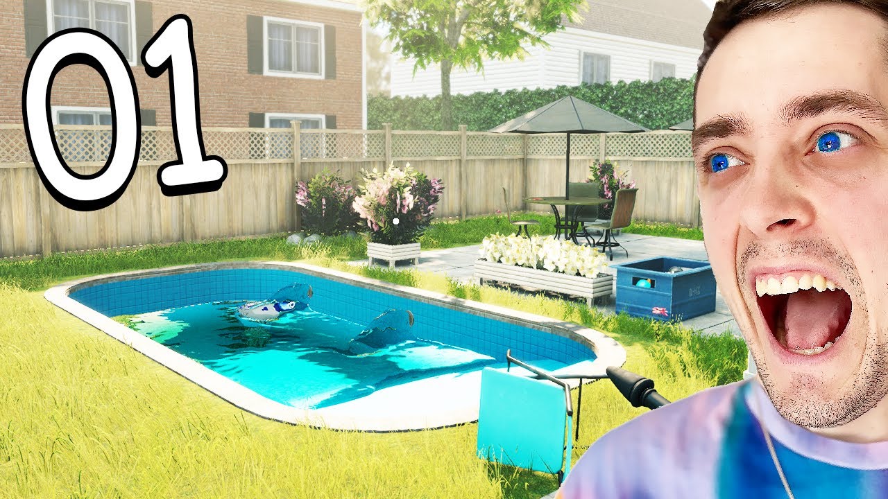 Pool Cleaning Simulator Part 1 - I CHANGE MY JOB! | REACTION