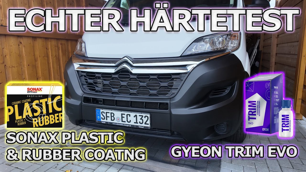 Der Härtetest! Kunststoff versiegeln mit dem Sonax Plastic Coating und Gyeon Trim EVO Vergleich #1