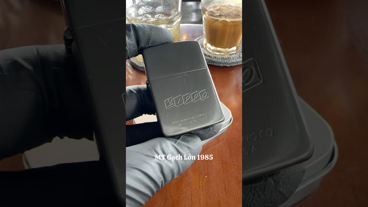 Review Zippo MT Gạch Lớn 1985 Lướt Đẹp Giá Sale Tốt 