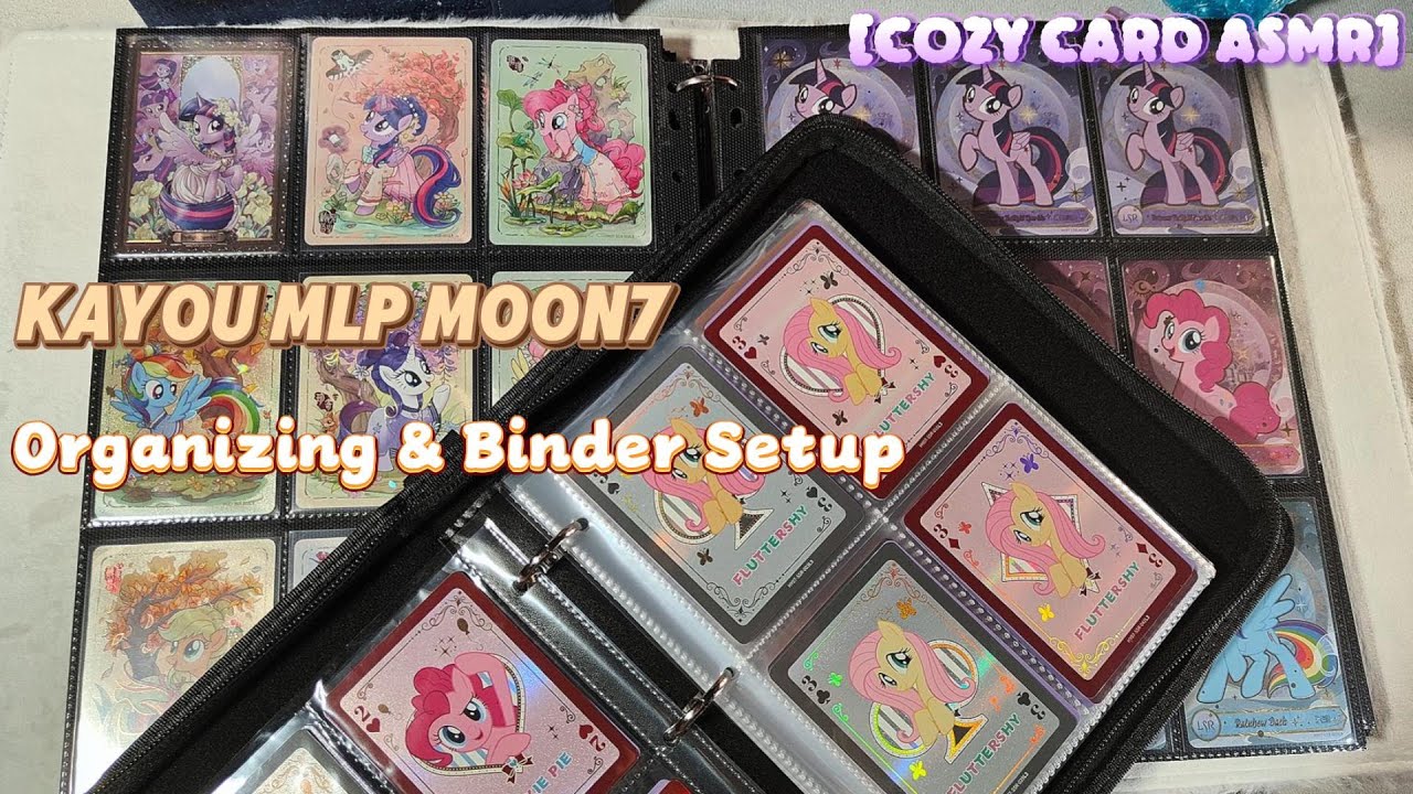 ASMR Organizing - HUGE Kayou My Little Pony Moon 7 Card Collection #asmrorganizing #mylittlepony