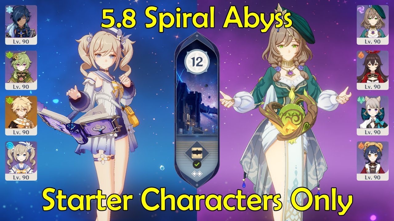 Starter Characters Only: 5.8 Spiral Abyss