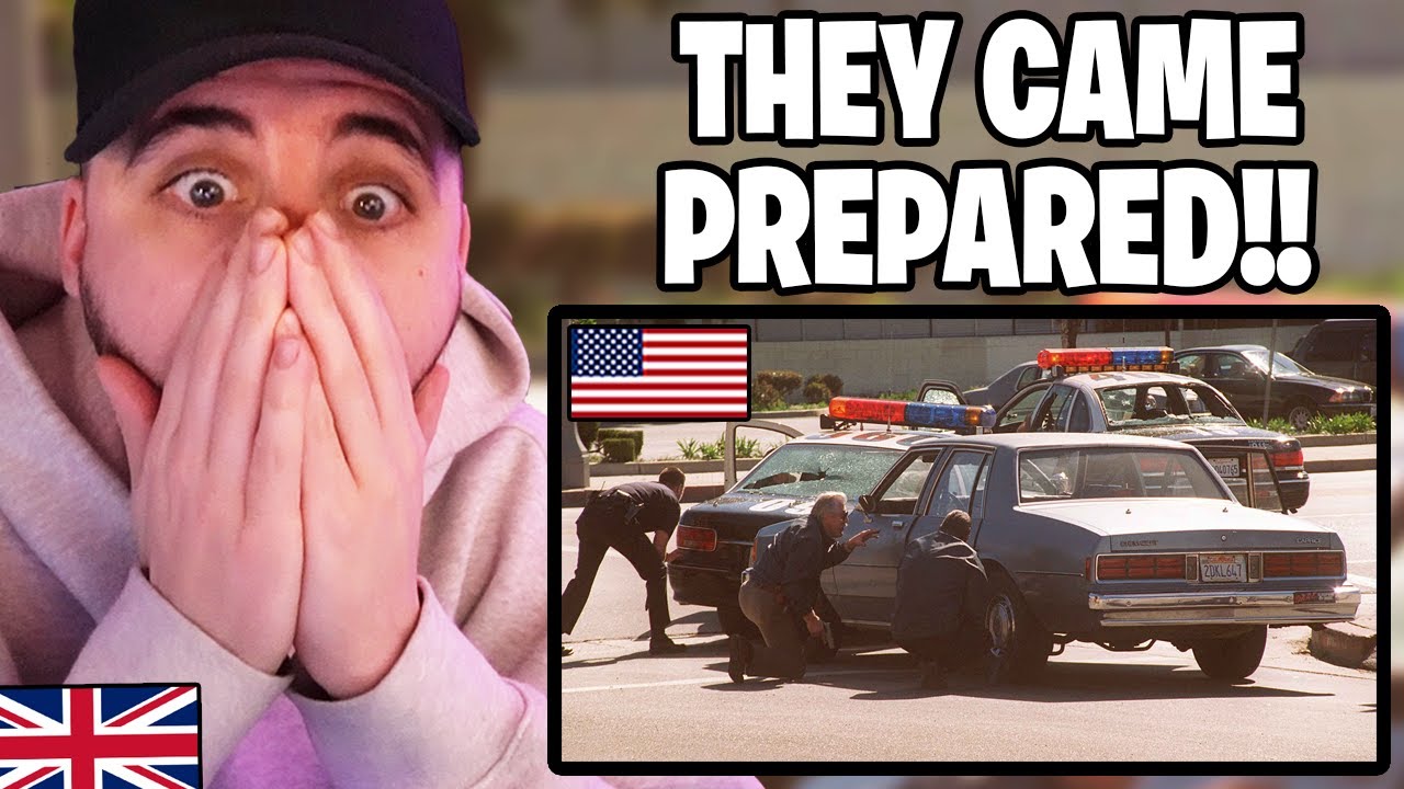 Brit Reacts to The Heist & Battle of North Hollywood...