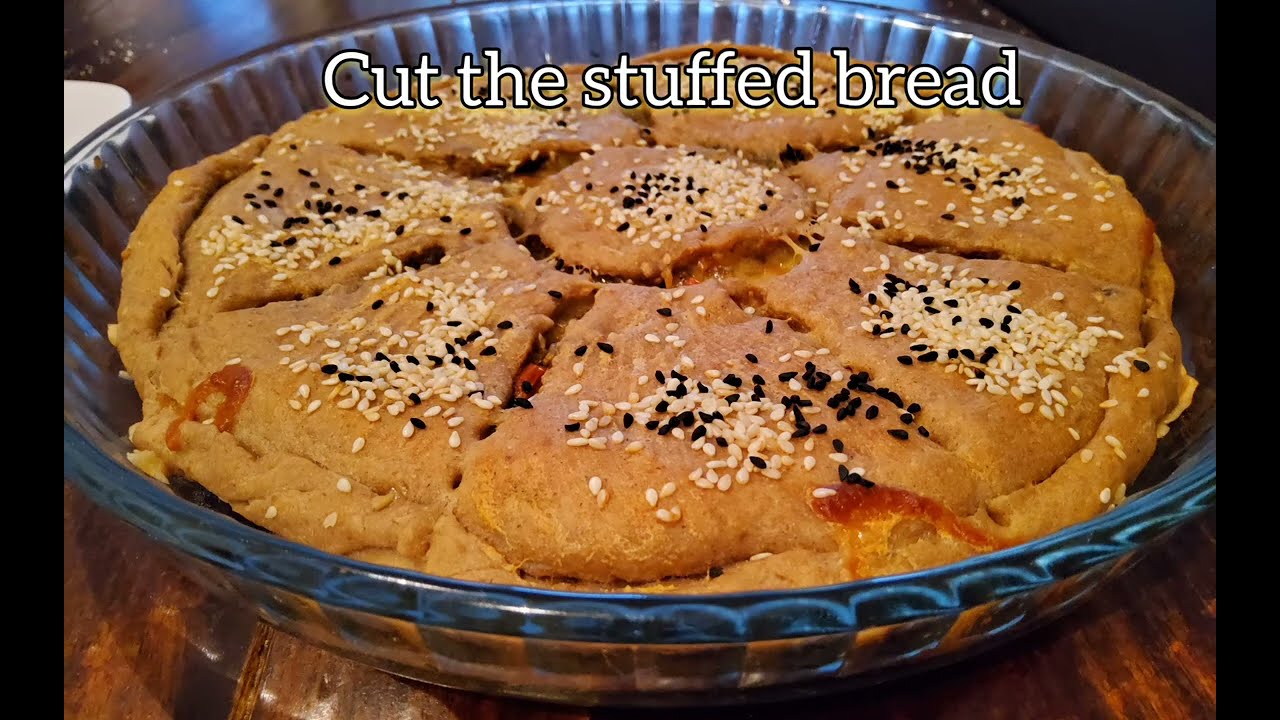 @Himmlisch Lecker  a delicious dinner easy healthy fast gef&uuml;lltes Brot/stuffedbread