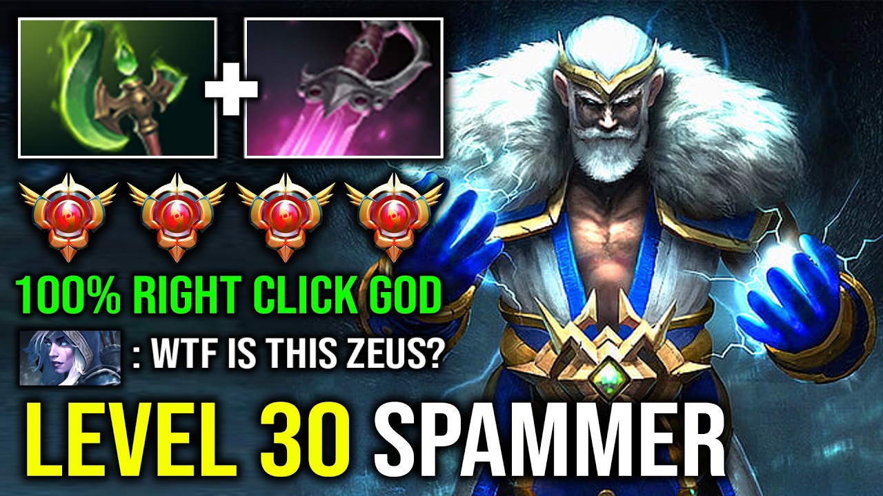 NEW Level 30 Grand Tier Spammer 100% Hybrid Right Click Khanda Parasma Unlimited Lightning Zeus DotA