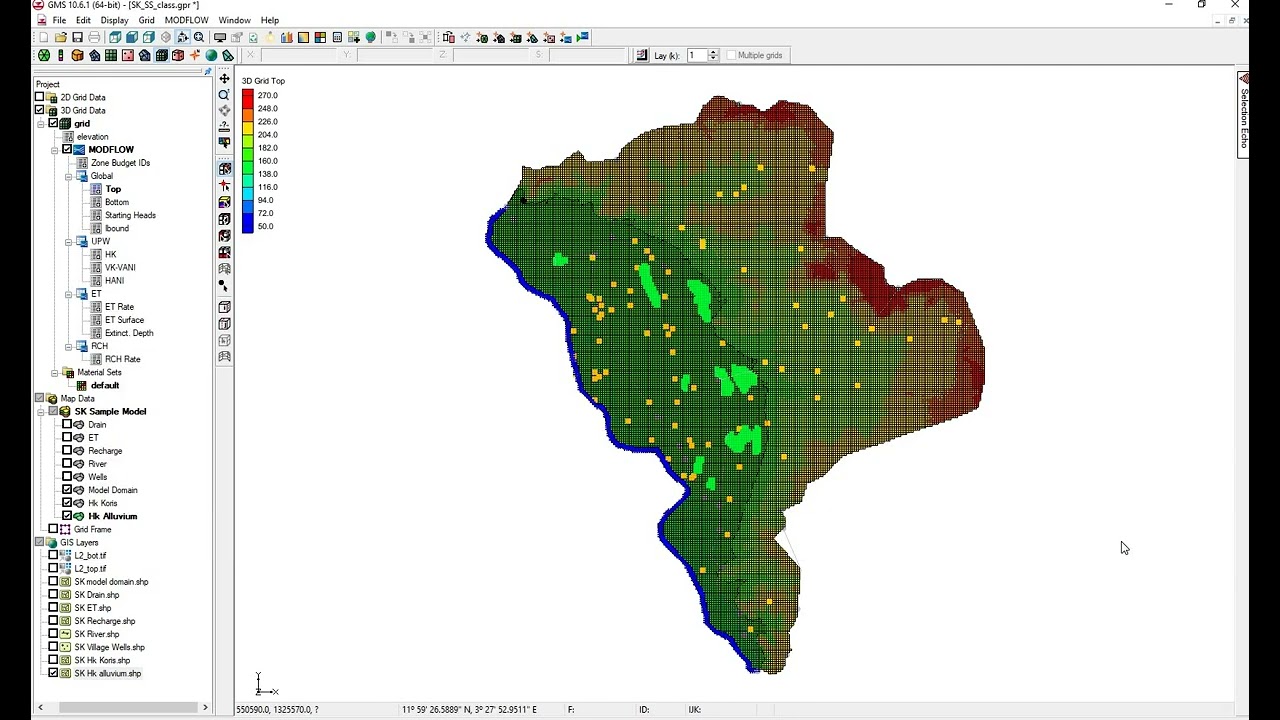Add some aquifer parameters to a groundwater model 4/n