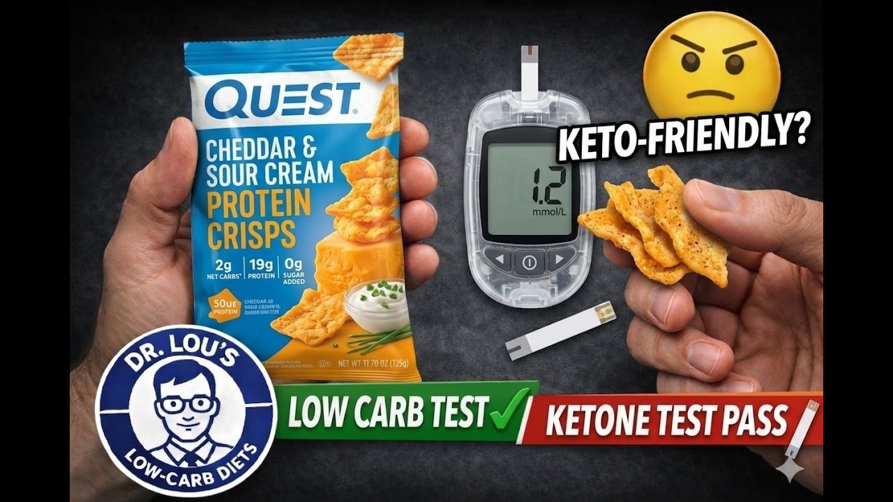 Quest Cheddar & Sour Cream Crisps Review | Keto Diet Low-Carb Ketone Test & Taste Test