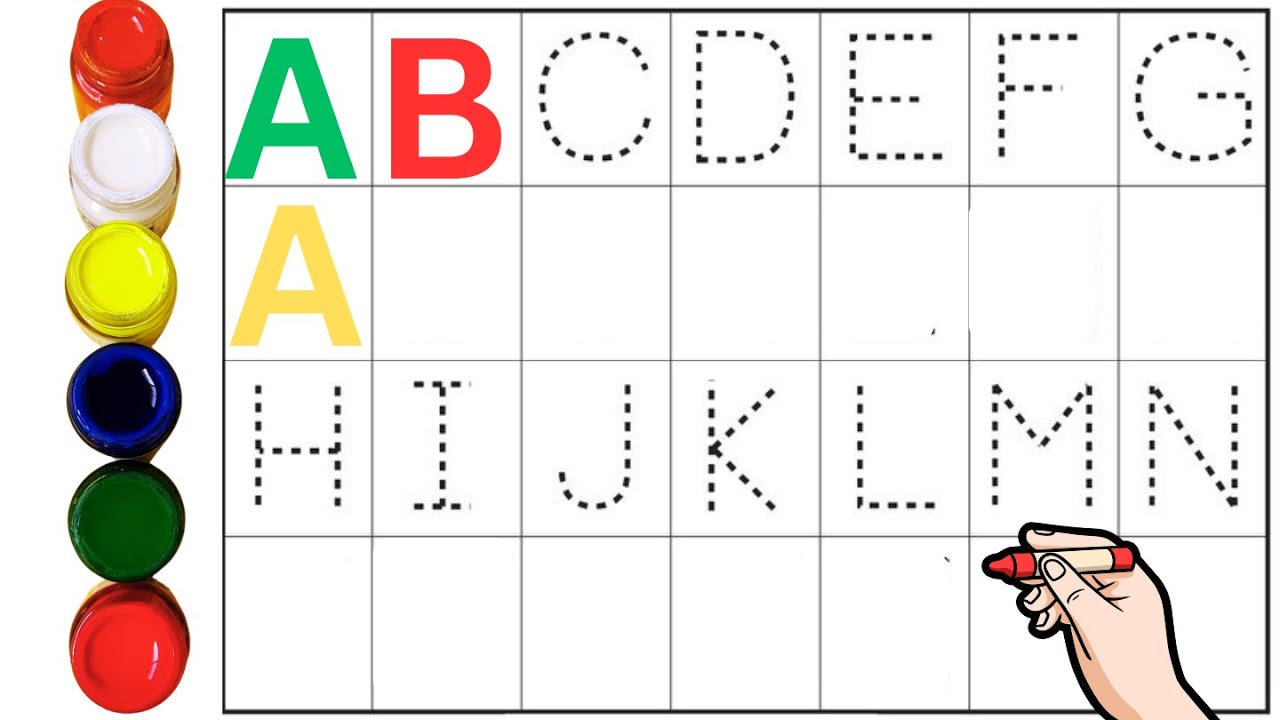 Dotted ABCD |  A to Z | ABC Tracing for Kids  | Preschool Learning | day25  p4