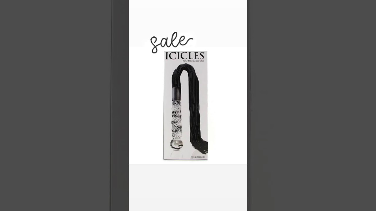 “Hand Blown Glass Dildo & Whip”