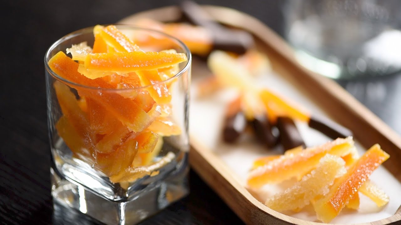 Zestes d'agrumes confits