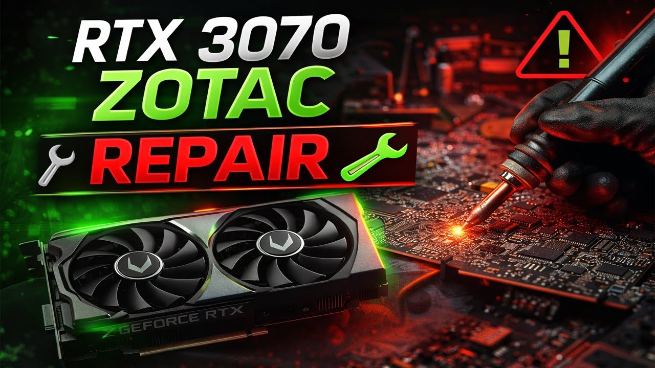 RTX 3070 ZOTAC GPU Repair | Dead Card to Fully Working Again