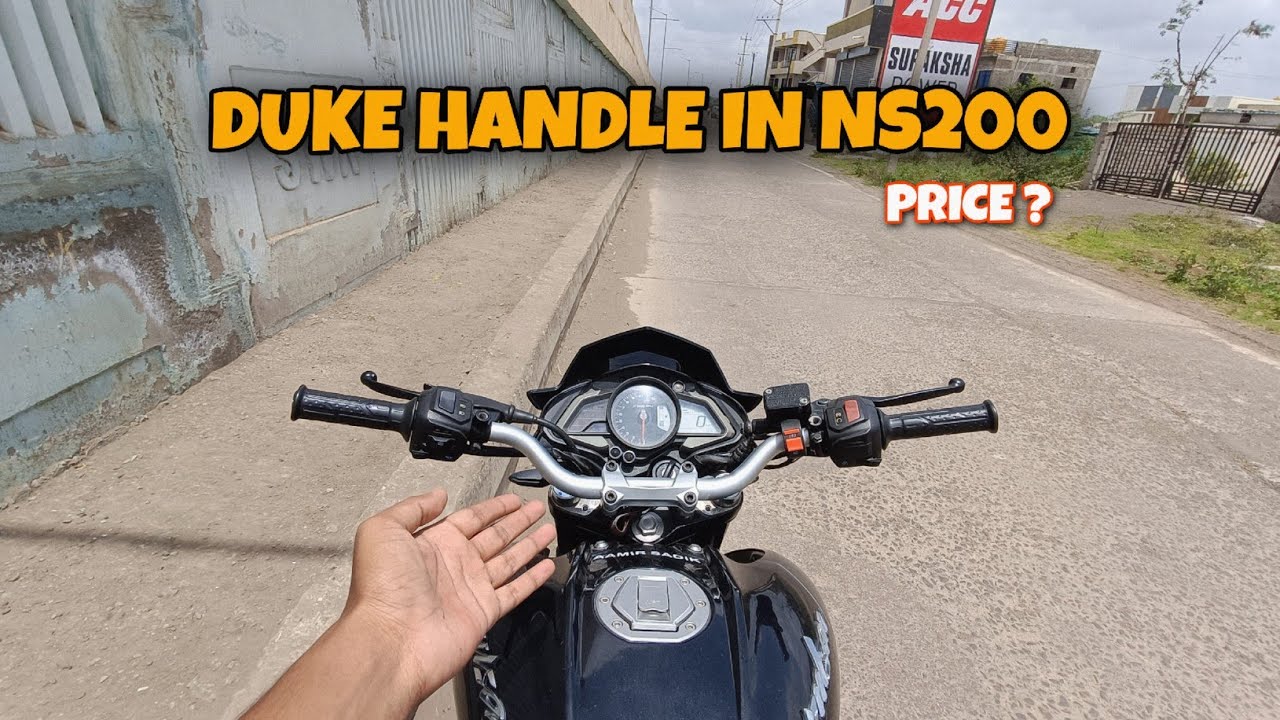 Installing Ktm Duke Handle bar in Ns200 😯 price?? #ns200 #modification
