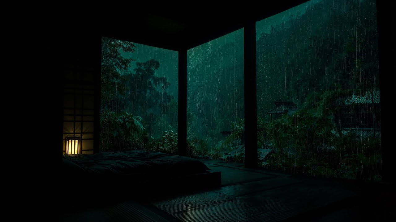 Relaja tu Mente en 3 Min con Lluvia Fuerte | Sonido de Lluvia para Dormir Bien Esta Noche