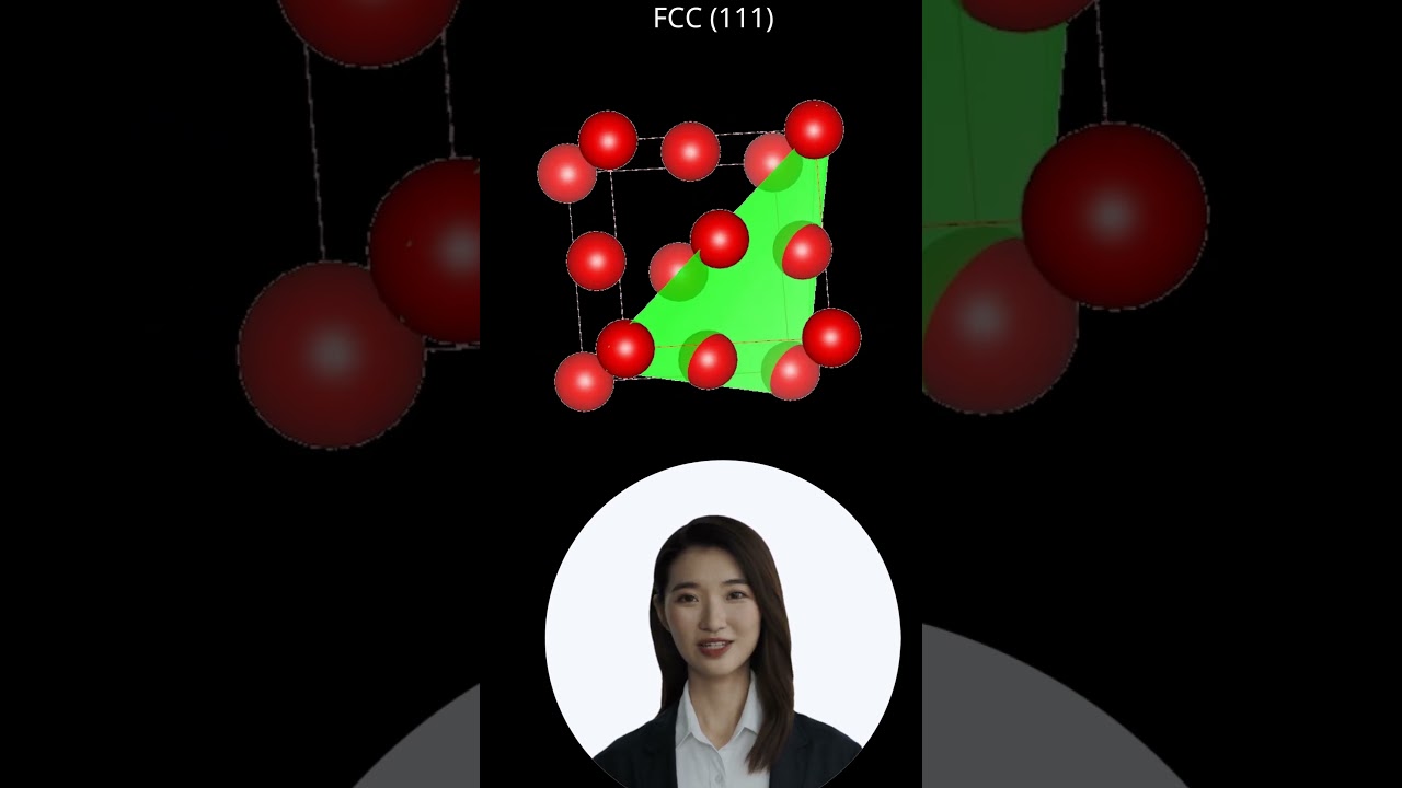 face-centered cubic (FCC) system (111).
