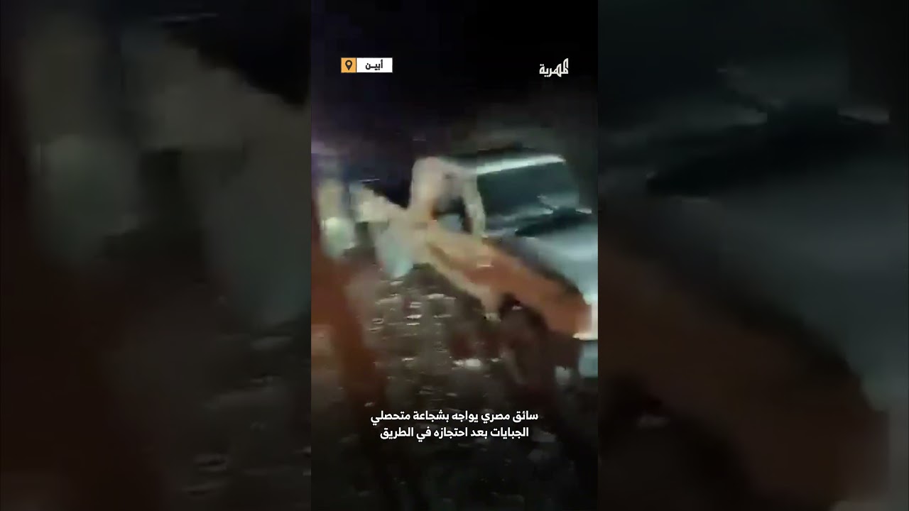 سائق مصري يواجه بشجاعة قطاع طرق في محافظة أبين