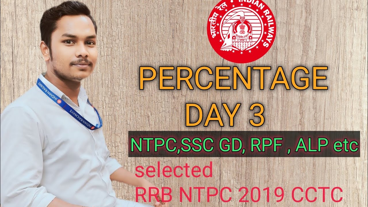 RRB NTPC 2024/SSC GD/RPF/TECHNICIAN/PERCENTAGE DAY 3||BY AKASH||